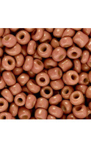 Seed beads 6/0 (4mm) Fired brick brown